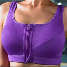 Load image into Gallery viewer, Purple &amp; Gray Sports Bras
